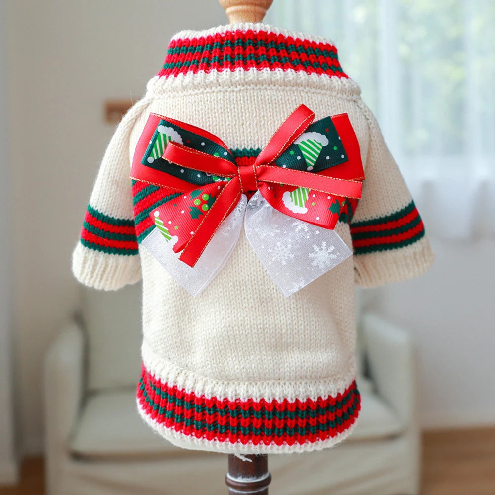 Knitted Cat Dog Sweater Autumn Winter Warm Costumes Apparels Coats Pet Products