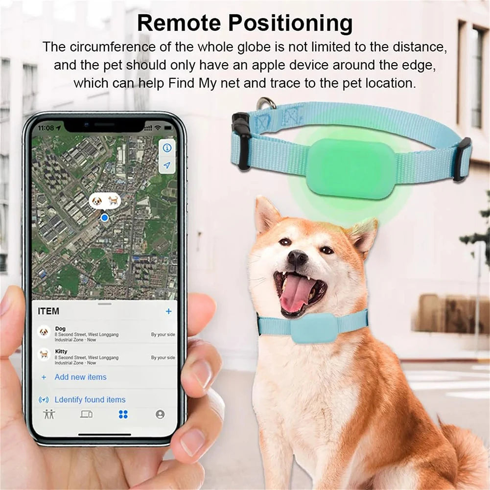 Dog Tracker with Adjustable Collar Smart Pet Locator Cat Tracker for Dogs and Cats