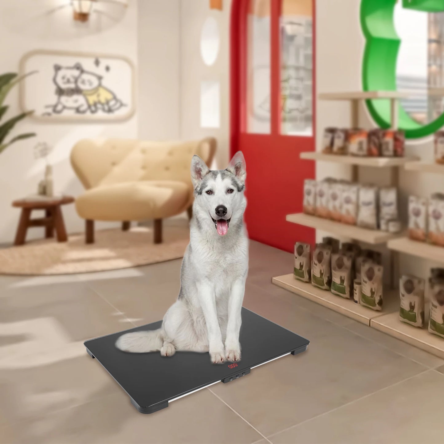 100kg Digital Pet Scale Dog Cat Precise Weigher with LCD Display Animal Electronic Scales for Home Pet Stores Pet Hospital