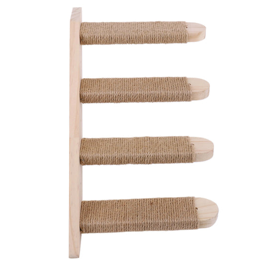 Cat Wall Shelves Wall Mounted Cat Wall Steps Four Step Cat Climbing Frame for Cats Perch Shelves