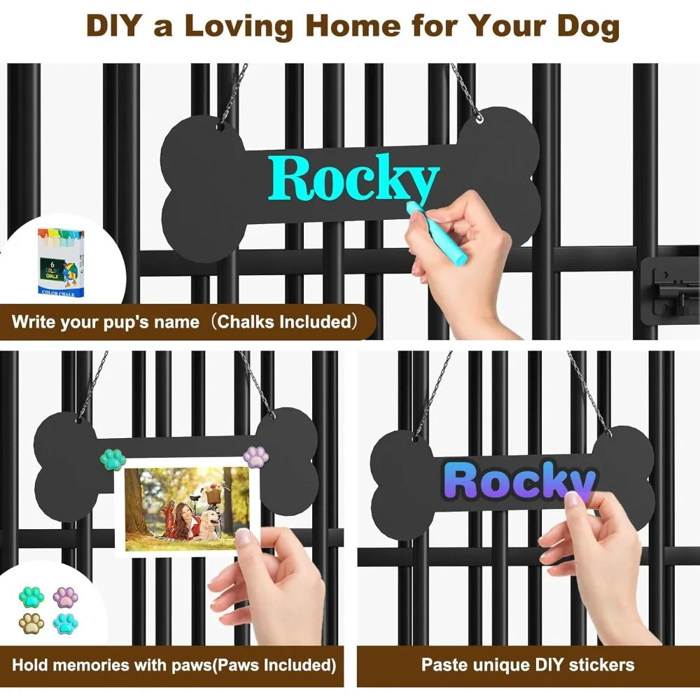 41" Dog Crate Furniture Foldable, No Assembly Decorative Dog Kennel Indoor, Dog Crates for Large Dogs (40–75 lbs), Wooden