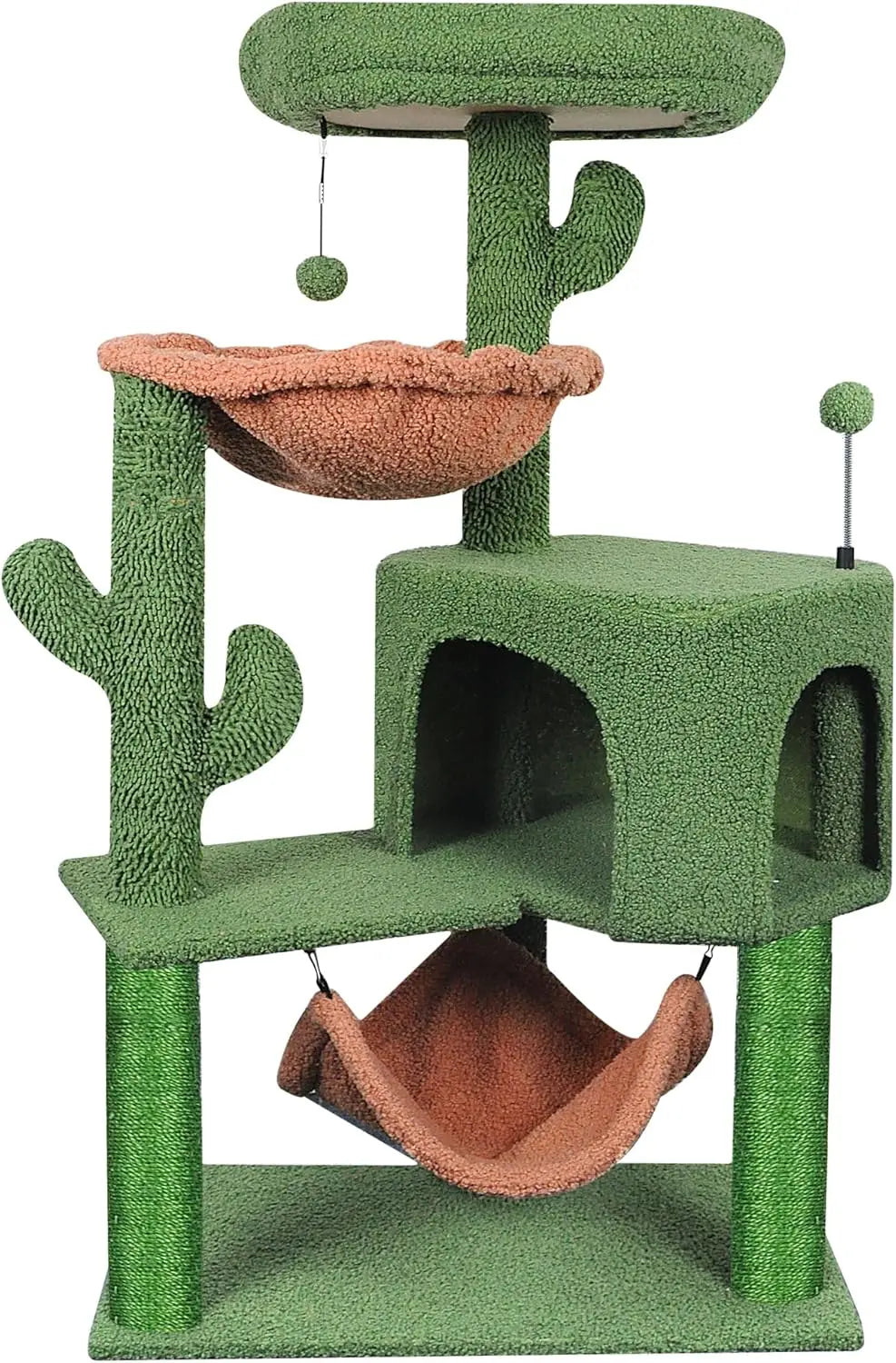 Cat Tree with Cat Condo and Big Hammock