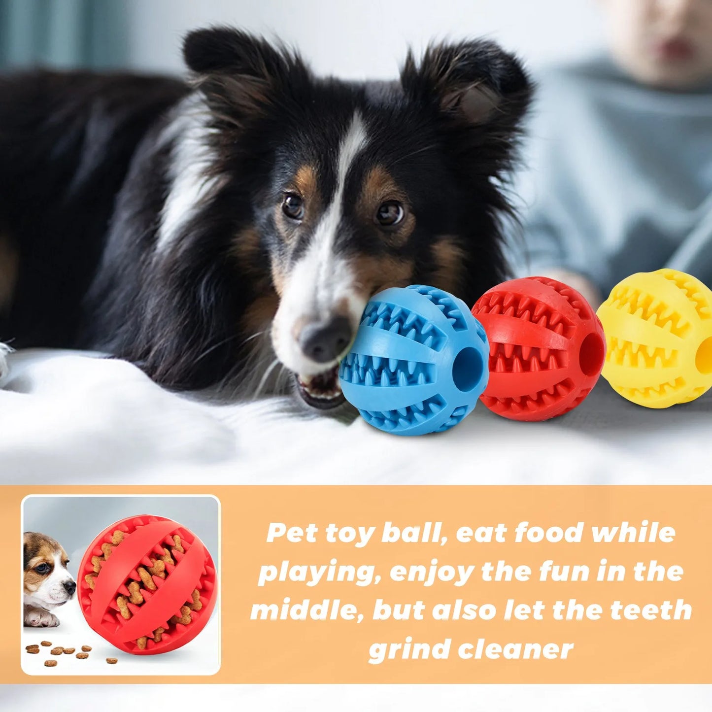 Prick Ball Watermelon Balls Teddy Puppy Decompression Elastic Rubber Ball Pet Teeth Cleaning Teeth Grinding Leakage Ball Dog Toy