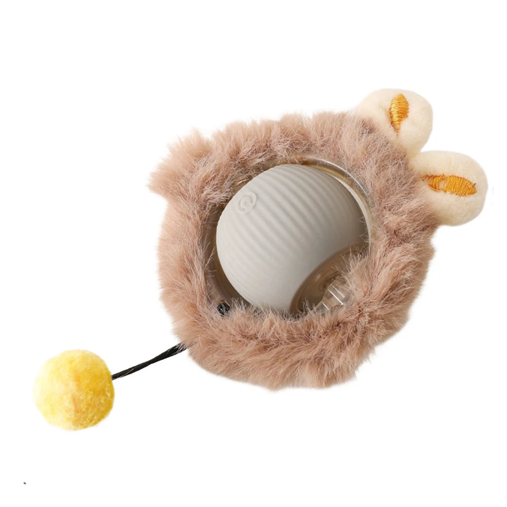 Interactive Cat Toy Ball Automatic Rolling Ball Automatic Motion Activated Moving Ball Anti-Depression Pet Toy for Indoor Cats