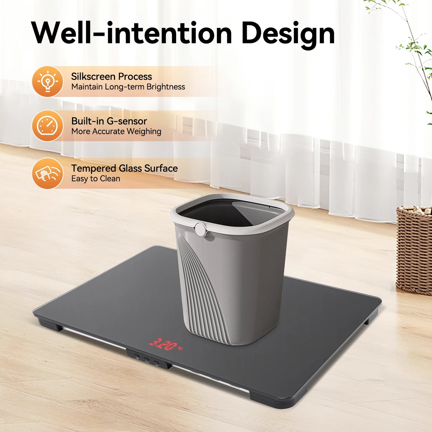 100kg Digital Pet Scale Dog Cat Precise Weigher with LCD Display Animal Electronic Scales for Home Pet Stores Pet Hospital