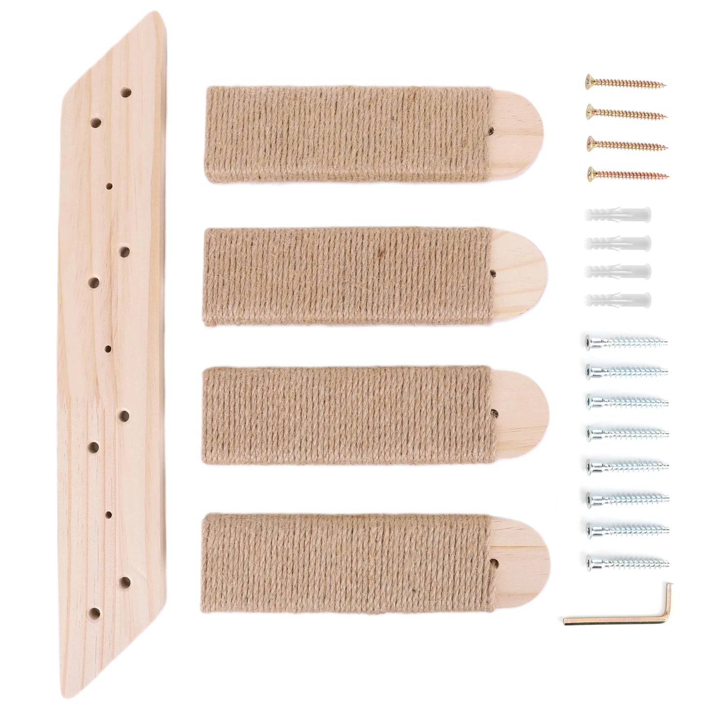 Cat Wall Shelves Wall Mounted Cat Wall Steps Four Step Cat Climbing Frame for Cats Perch Shelves