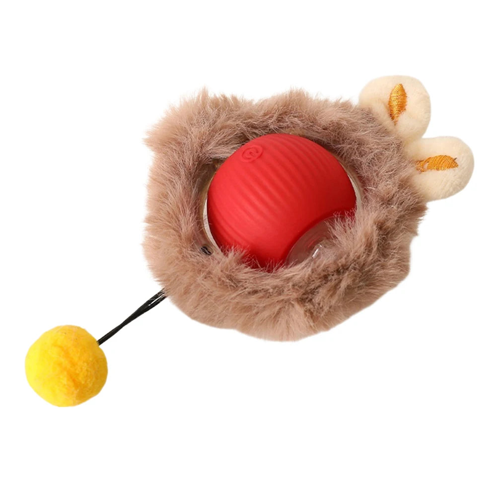 Interactive Cat Toy Ball Automatic Rolling Ball Automatic Motion Activated Moving Ball Anti-Depression Pet Toy for Indoor Cats