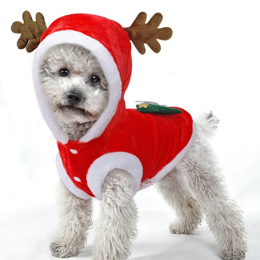 Christmas Pet Clothes Winter Warm Pet Dog Cold Weather Coats Dog Christmas Clothes for Small Dogs Puppy
