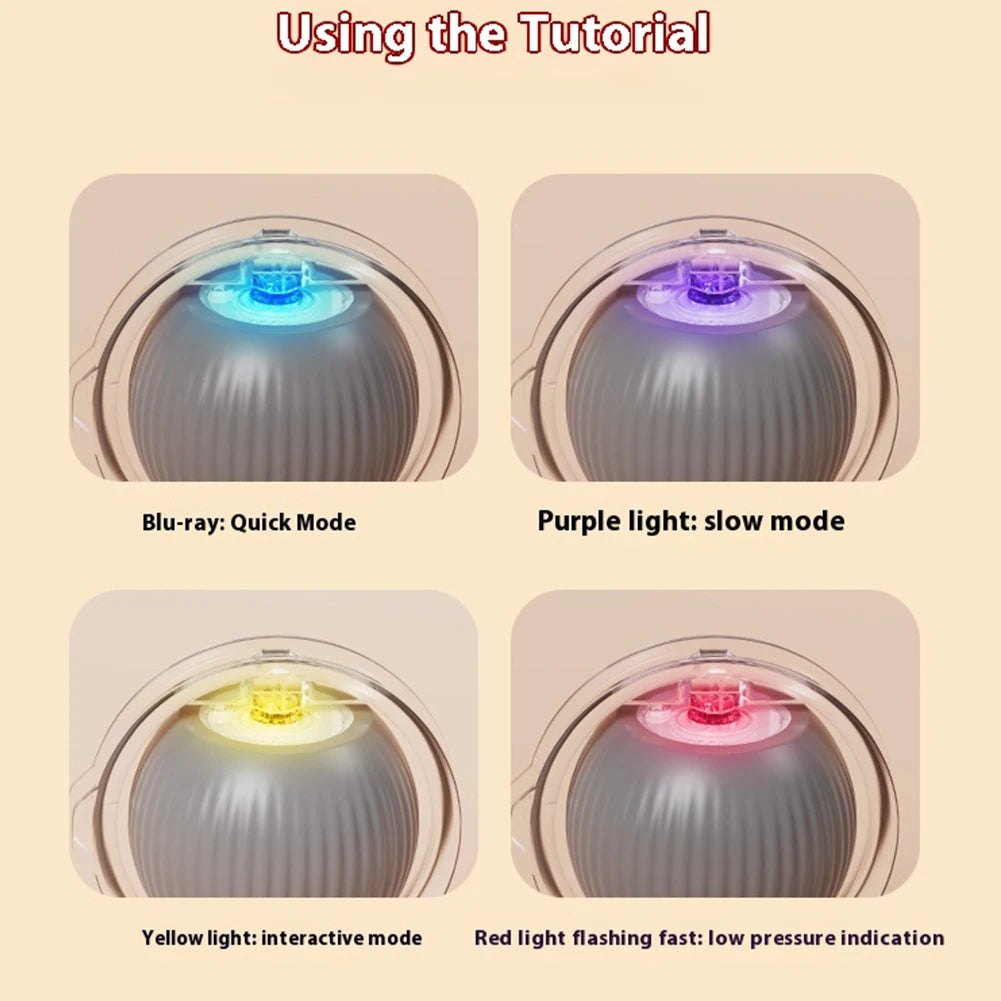 Interactive Cat Toy Ball Automatic Rolling Ball Automatic Motion Activated Moving Ball Anti-Depression Pet Toy for Indoor Cats