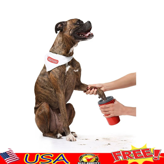 Pet Paw Washer Soft Rubber Bristles Easy Clean Mud Remover Grooming Tool Dogs Lightweight Portable Pet Care Accessory