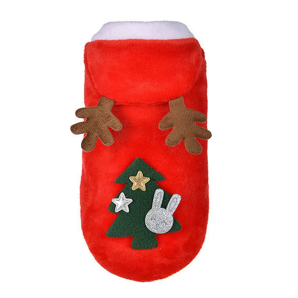 Christmas Pet Clothes Winter Warm Pet Dog Cold Weather Coats Dog Christmas Clothes for Small Dogs Puppy
