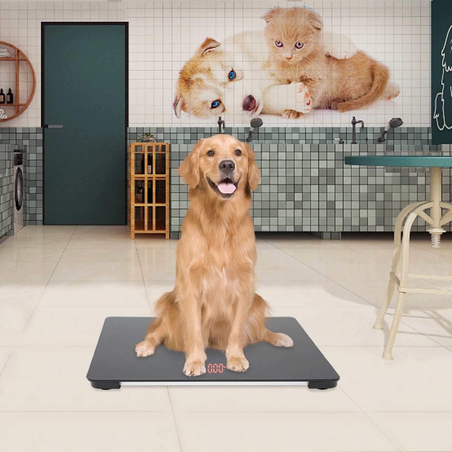 100kg Digital Pet Scale Dog Cat Precise Weigher with LCD Display Animal Electronic Scales for Home Pet Stores Pet Hospital