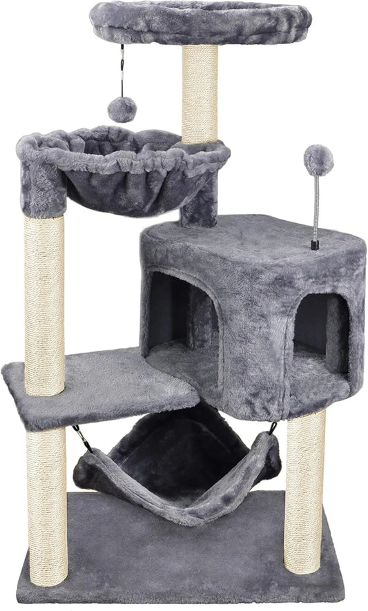 Cat Tree with Cat Condo and Big Hammock