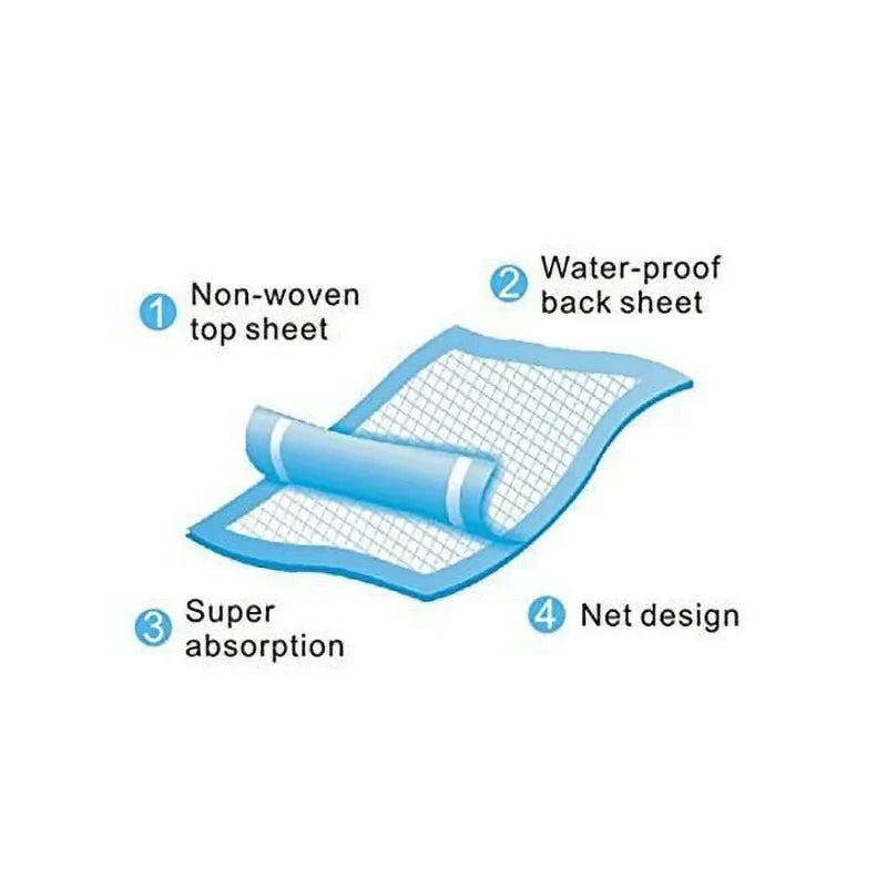 Chucks Pads, Chux Disposable Underpads 23 x 36, Waterproof Mattress Protector Incontinence Assurance Absorbent Bed Pa