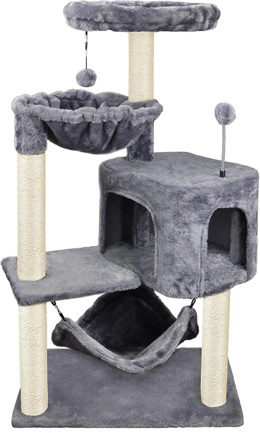 Cat Tree with Cat Condo and Big Hammock
