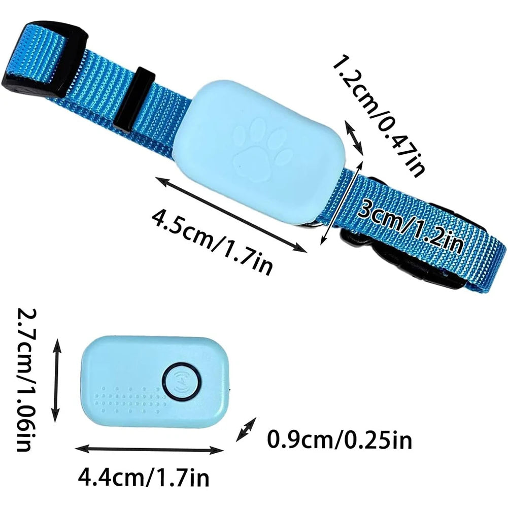 Dog Tracker with Adjustable Collar Smart Pet Locator Cat Tracker for Dogs and Cats