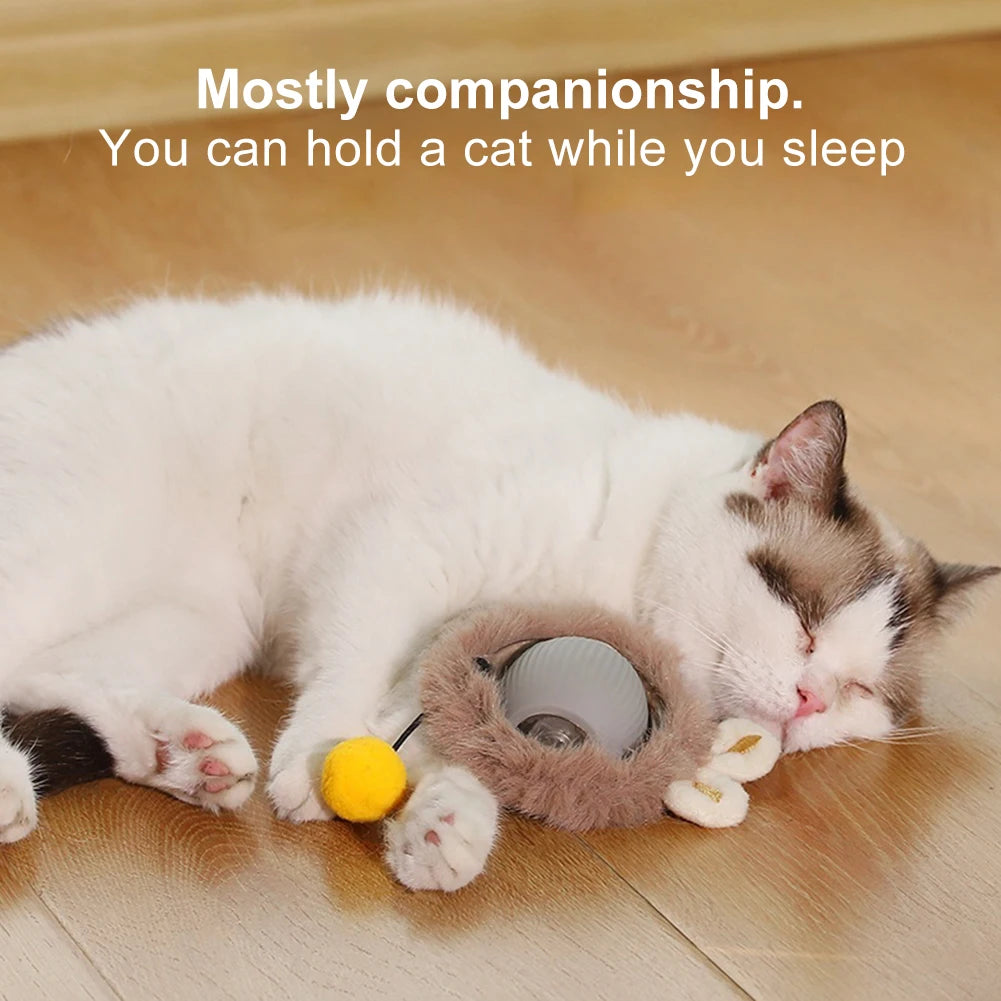 Interactive Cat Toy Ball Automatic Rolling Ball Automatic Motion Activated Moving Ball Anti-Depression Pet Toy for Indoor Cats